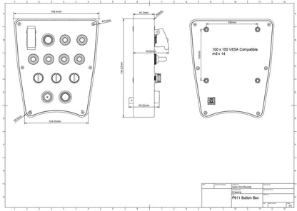 P911 Sim Racing Button Box