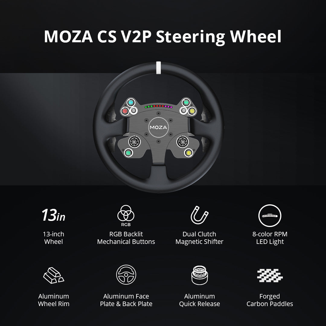 Moza Racing CS V2p Steering Wheel