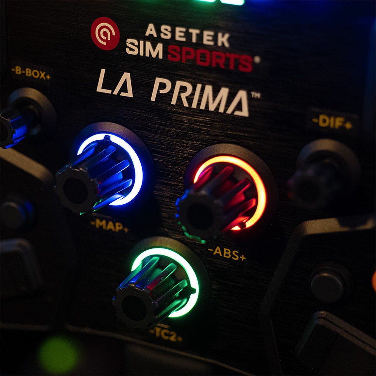 Asetek SimSports Button Label Sticker Sheet - Orange