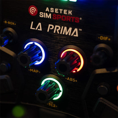 Asetek SimSports Button Label Sticker Sheet - Orange