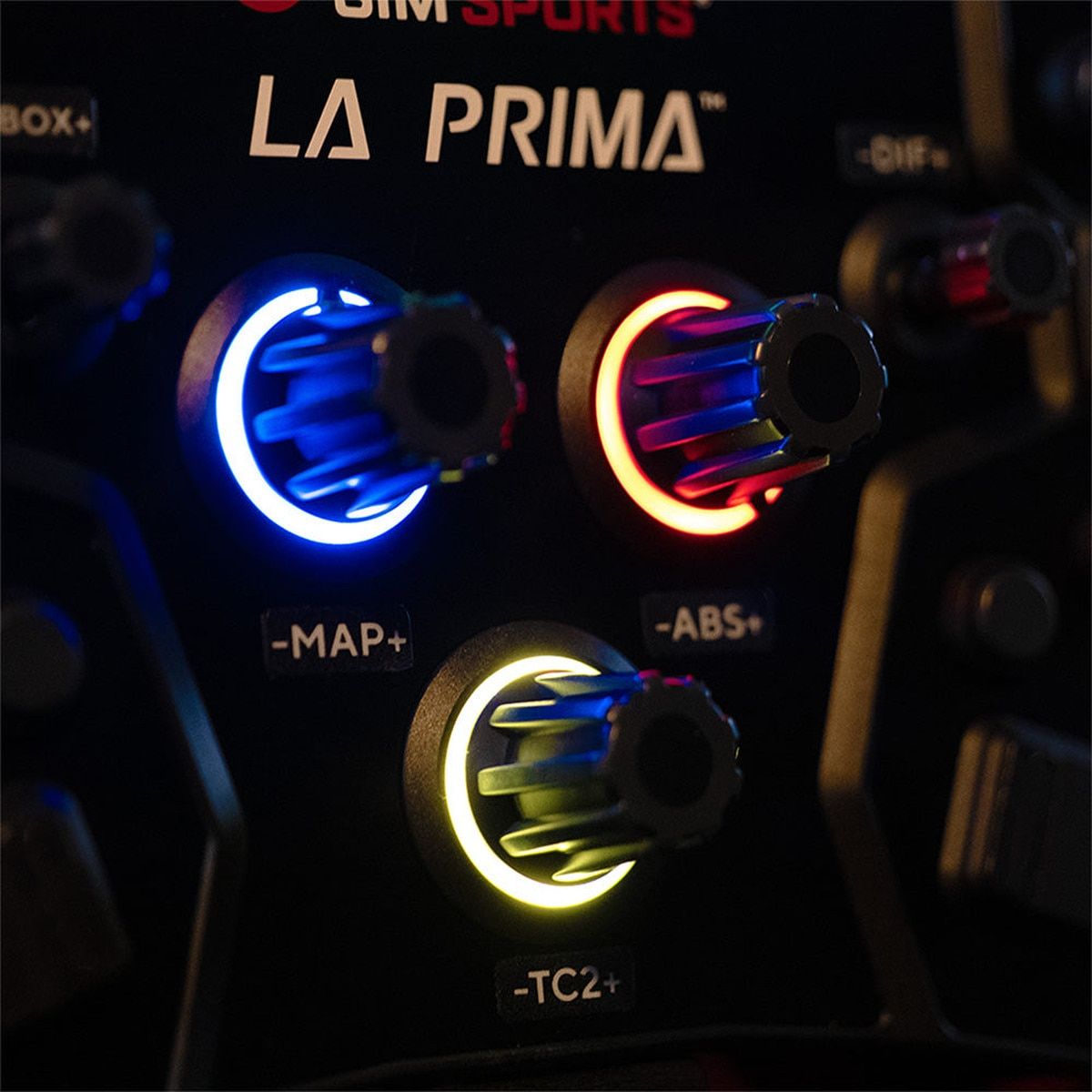 Asetek SimSports Button Label Sticker Sheet - White