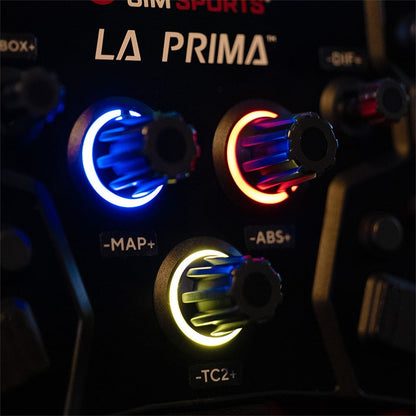 Asetek SimSports Button Label Sticker Sheet - White