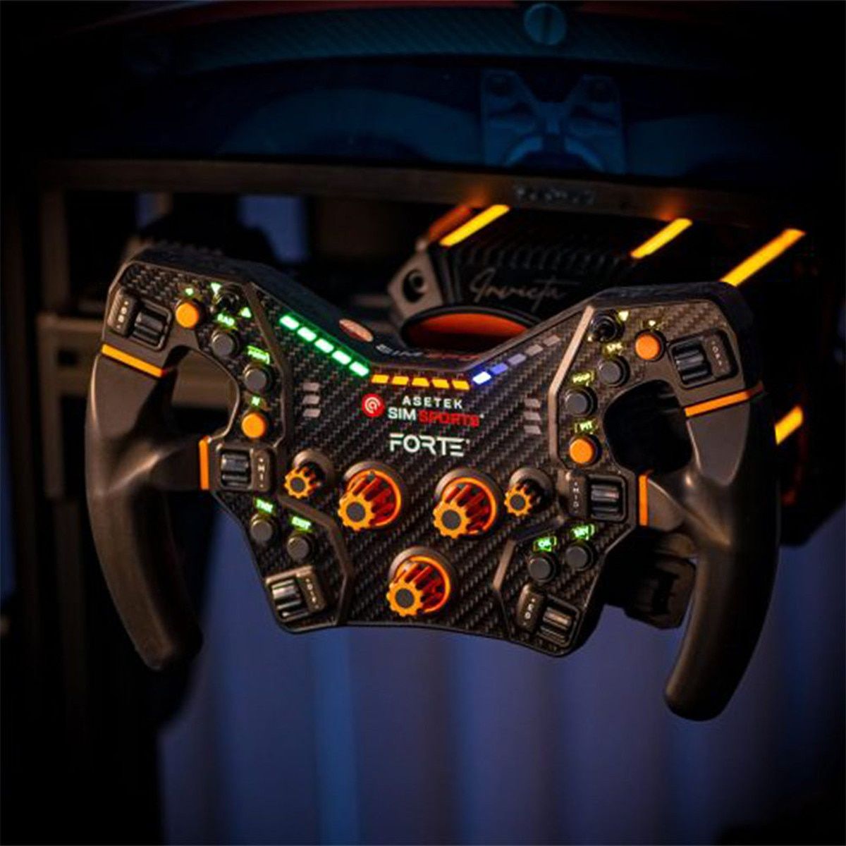 Asetek SimSports Orange Buttons (Encoder + 7-way)