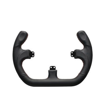 Asetek SimSports Open D Black Leather Steering Wheel Rim