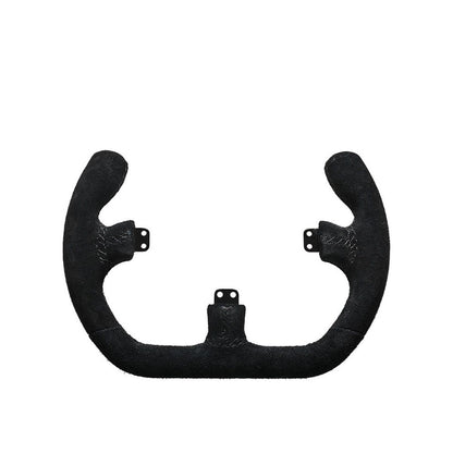 Asetek SimSports Open D Black Suede Steering Wheel Rim