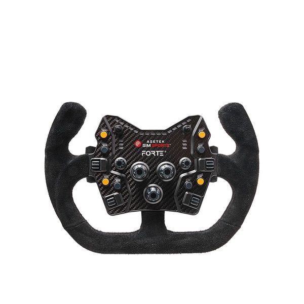 Asetek SimSports Open D Black Suede Steering Wheel Rim
