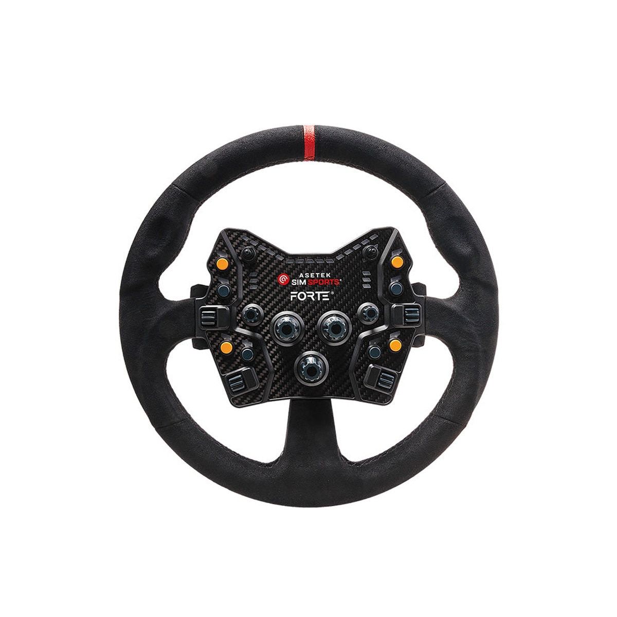 Asetek SimSports Round Comfort+ W Red Stripe Steering Wheel Rim