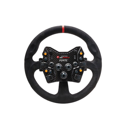Asetek SimSports Round Comfort+ W Red Stripe Steering Wheel Rim